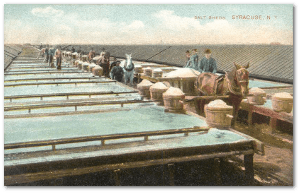 Salt being harvested in central New York State circa 1908.  Source