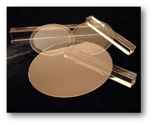 Sapphire windows are superior to glass for many applications.  Image source.