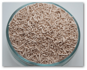 Synthetic zeolite may not look thrilling, but it's very handy.  Source