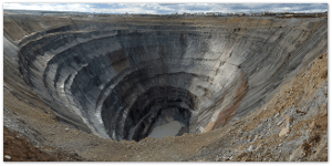 The Mir Mine.  For scale, check out the buildings at the top.