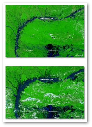 Before (top) and after (bottom)  NASA