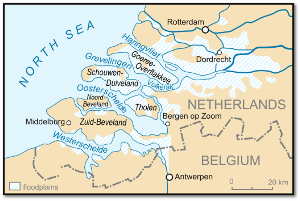 The Netherlands were hard hit during the North Sea Flood of 1953.